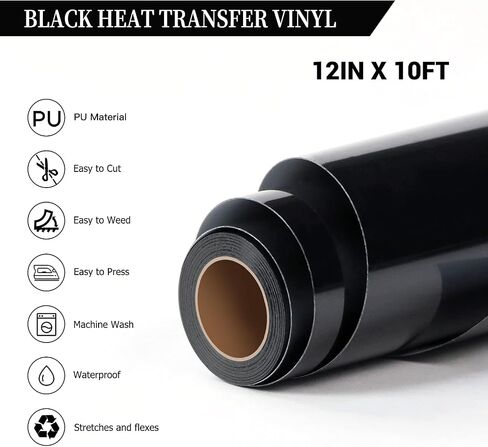 HTVRONT HTV Neon Green Heat Transfer Vinyl - 12in x10ft Easy to Cut & Weed for Heat Vinyl Design (Fluorescent Green) in Saudi Arabia