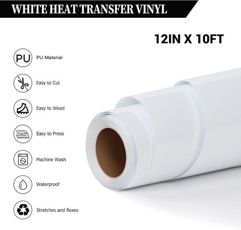 HTVRONT HTV Neon Green Heat Transfer Vinyl - 12in x10ft Easy to Cut & Weed for Heat Vinyl Design (Fluorescent Green) in Saudi Arabia