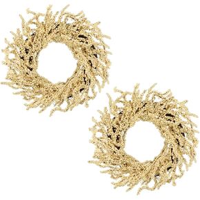 إكليل عيد الميلاد الرائع مقاس 20 بوصة للأبواب، إكليل عيد الميلاد الاصطناعي مع مخاريط الصنوبر وشرائح برتقالية وعصي القرفة لعيد الميلاد في مزرعة جدار غرفة المطبخ وطاولة داخلية لتزيين الشرفة الخارجية in Kuwait