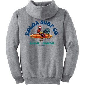 Koloa Surf Men's Cocky Surfer Christmas Logo Hoodies Pullover في S-5XL in Kuwait