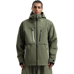 GSOU SNOW Mens Snowboard Jacket Ski Coat Waterproof Windproof Insulated Warm Winter Hooded Mountain Snow Jacket in Kuwait