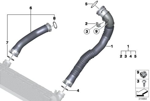 3pcs fkm viton or.01.30001 محرك أنبوب كمية O-Ring 13717636959 لـ BMW N20 in Saudi Arabia