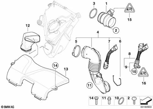 5PCS FKM Viton OR.01.30012 Engine Intake Pipe O-Ring 13717787197 for BMW N47 M47 N54 N57 M57 in Saudi Arabia