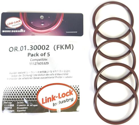 5PCS FKM Viton OR.01.30002 Engine Intake Pipe O-Ring 11127605329 for BMW N20 in Saudi Arabia