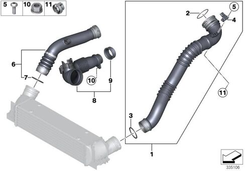 3PCS FKM Viton OR.01.30005 Engine Intake Pipe O-Ring 11617791470 for BMW N47 M57 N54 N20 N55 N57 in Saudi Arabia