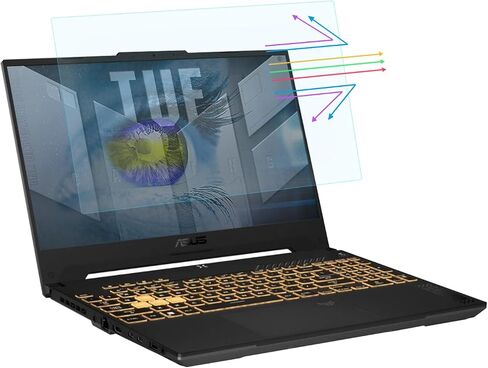 واقي شاشة من الزجاج المقوى مقاس 15.6 بوصة لأجهزة الكمبيوتر المحمول ASUS TUF مقاس 15.6 بوصة للألعاب، وASUS VivoBook 15، وZenBook 15/ZenBook Pro 15، وRog Zephyrus G15، وTUF A15 F15، وصلابة 9H in Saudi Arabia