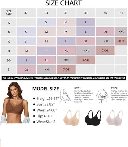 Avidlove Wireless Seamless Bras for Women No Underwire Padded Bra Full Coverage Comfortable Bras V Neck Everyday Bra in Saudi Arabia