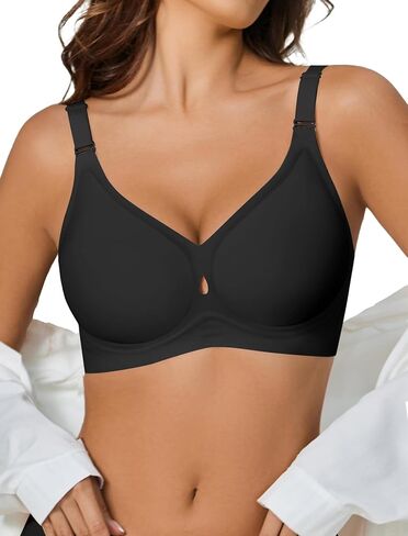 Avidlove Wireless Seamless Bras for Women No Underwire Padded Bra Full Coverage Comfortable Bras V Neck Everyday Bra in Saudi Arabia