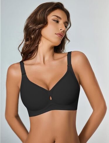 Avidlove Wireless Seamless Bras for Women No Underwire Padded Bra Full Coverage Comfortable Bras V Neck Everyday Bra in Saudi Arabia