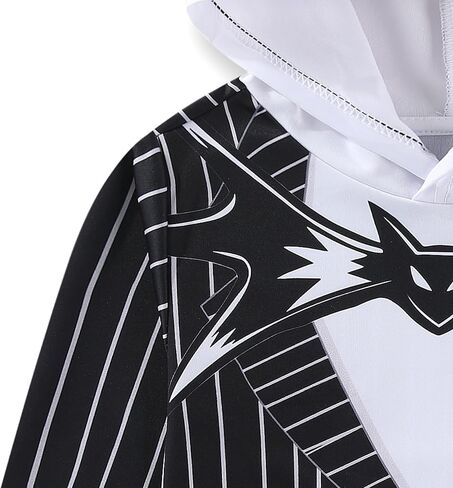 Disney Nightmare Before Christmas Jack Skellington Boys Long Sleeve Hooded Shirt for Big Kids in Saudi Arabia