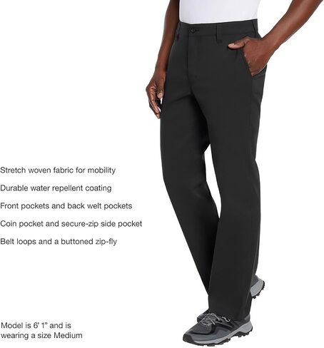 Eddie Bauer Men's Tech Chino Pant – Lightweight Water-Resistant Stretch, Active Fit Casual Outdoor Hiking Travel Pants in Saudi Arabia