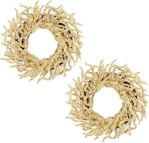 إكليل عيد الميلاد الرائع مقاس 20 بوصة للأبواب، إكليل عيد الميلاد الاصطناعي مع مخاريط الصنوبر وشرائح برتقالية وعصي القرفة لعيد الميلاد في مزرعة جدار غرفة المطبخ وطاولة داخلية لتزيين الشرفة الخارجية in Kuwait