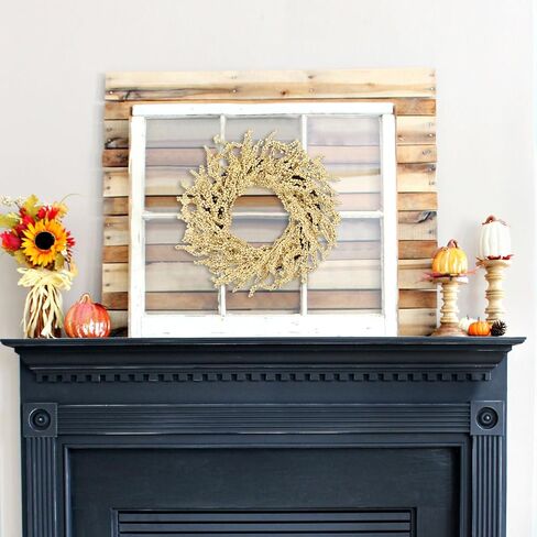 إكليل عيد الميلاد الرائع مقاس 20 بوصة للأبواب، إكليل عيد الميلاد الاصطناعي مع مخاريط الصنوبر وشرائح برتقالية وعصي القرفة لعيد الميلاد في مزرعة جدار غرفة المطبخ وطاولة داخلية لتزيين الشرفة الخارجية in Kuwait