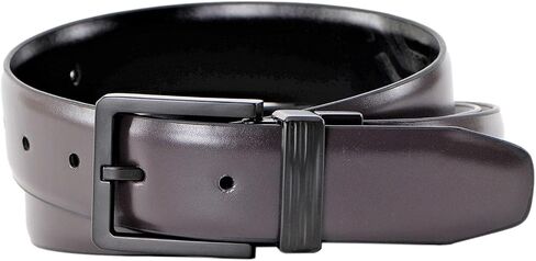 Kenneth Cole REACTION Men's 35MM Wide Reversible Stretch Belt Black Brown Medium in Saudi Arabia