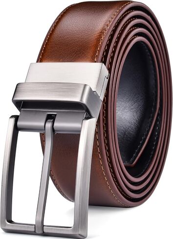 Men's Belt,Reversible Belt 1.25" For Gift Mens Casual Golf Dress pants shirts,One Reverse For 2 Sides in Saudi Arabia