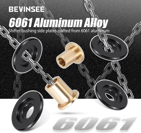 Bevinsee Solid Shifter Bushing Kit Compatible with VW MK4 MK5 1J0711761B and 1J0711761C, for MQ250 5 Speed Manual Gearbox Billet Hole Size of 10mm in Saudi Arabia