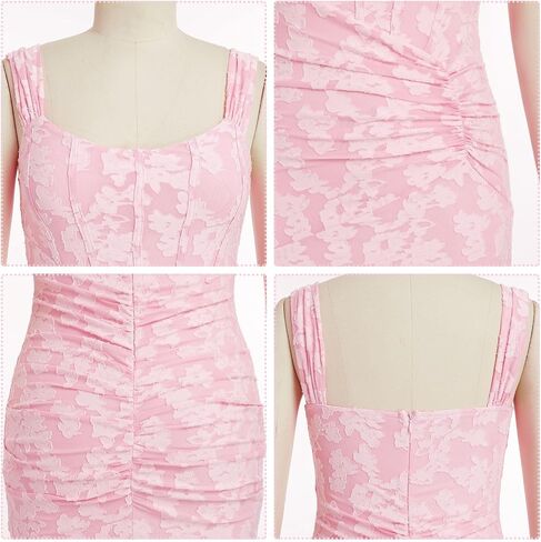 نساء الأزهار جاكار روكيد حورية البحر حافة الجسم bodycon cami maxi فستان الخروج in Kuwait