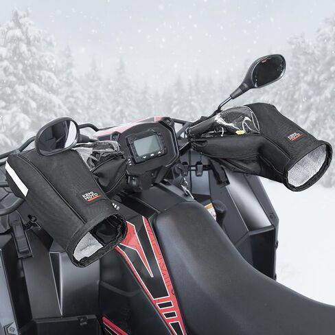 قفازات Kemimoto ترقية ATV ، قفازات مقود دراجة نارية مقاومة للرياح مع نوافذ TPU ، متوافقة مع Can Am Sportsman Grizzly Fourstrax Scrambler معظم ATVs in Kuwait