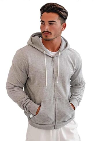 Men emf protect zip up hoodie - Faraday Silver Fiber Radiation Shielding Sweatshirt Clocks 5G ، WiFi & Cell Tower EMF in Kuwait