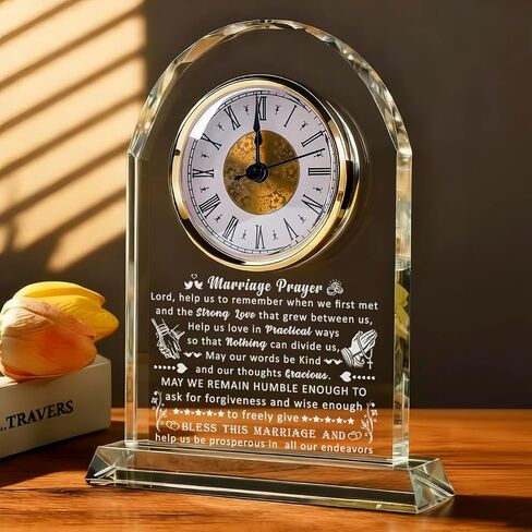 Wife Gifts from Husband, Anniversary Birthday Gifts for Wife Laser Engraving Clock, Romantic I Love You Wife Gifts for Valentine Day Mother's Day Christmas Day in Kuwait