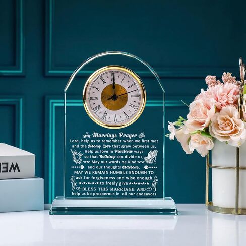 Wife Gifts from Husband, Anniversary Birthday Gifts for Wife Laser Engraving Clock, Romantic I Love You Wife Gifts for Valentine Day Mother's Day Christmas Day in Kuwait