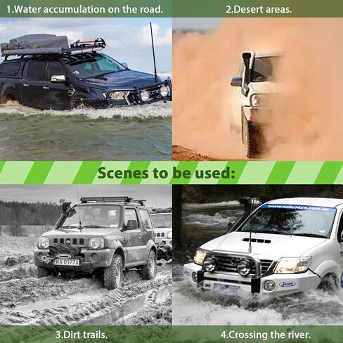 طقم Scitoo Air Comply Snorkel Snorkel لـ Nissan Patrol/Safari Wagon Y61 GU 1997-2000 Air Cold Air Snorkel Air Ram Snorkel ، Black Snorkel in Kuwait