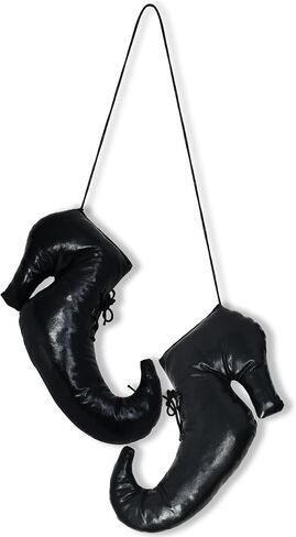 Gift Boutique 11 Inch Vintage Halloween Witch Shoes Hanging Retro Pair of Witches Shoe Ornament for Indoor & Outdoor Door Wall Party Home Decorations in Saudi Arabia