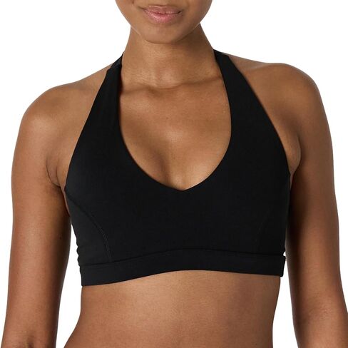 Amazon Essentials Women's Active FormFlex Buttery Soft Light Support Halter V-Neck Sports Bra in Saudi Arabia