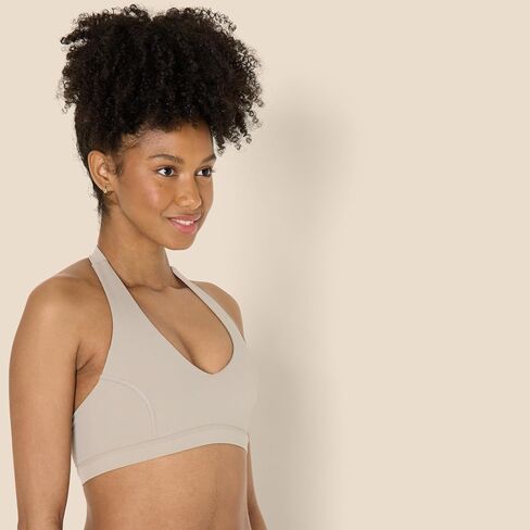Amazon Essentials Formflex Formflex Buttery Soft Light Active Halter V-Neck Sports Bra in Kuwait