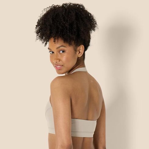 Amazon Essentials Formflex Formflex Buttery Soft Light Active Halter V-Neck Sports Bra in Kuwait