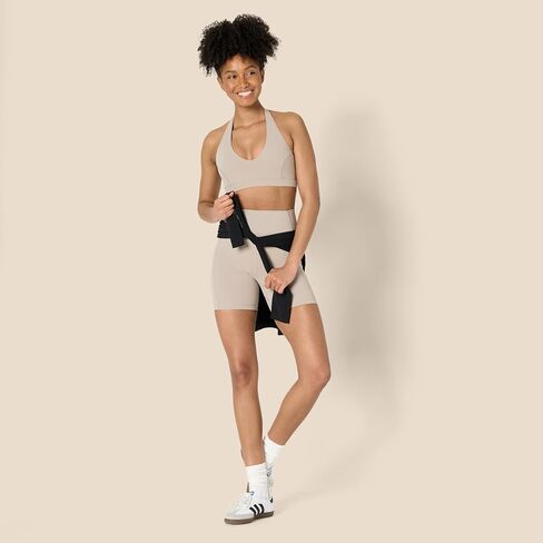 Amazon Essentials Formflex Formflex Buttery Soft Light Active Halter V-Neck Sports Bra in Kuwait