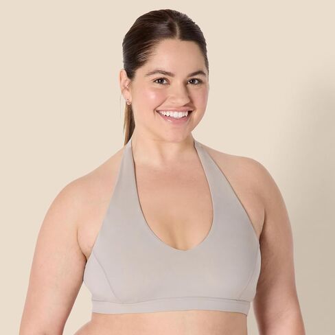 Amazon Essentials Formflex Formflex Buttery Soft Light Active Halter V-Neck Sports Bra in Kuwait