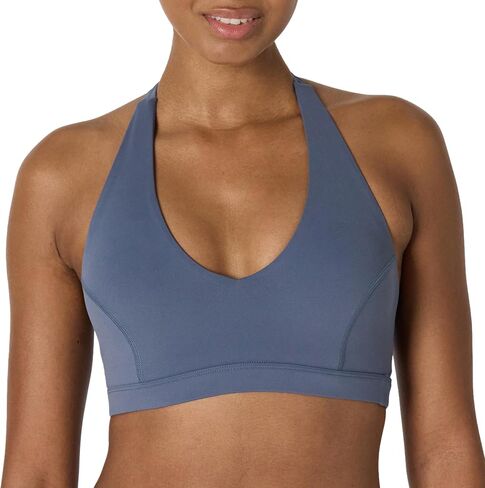 Amazon Essentials Formflex Formflex Buttery Soft Light Active Halter V-Neck Sports Bra in Kuwait