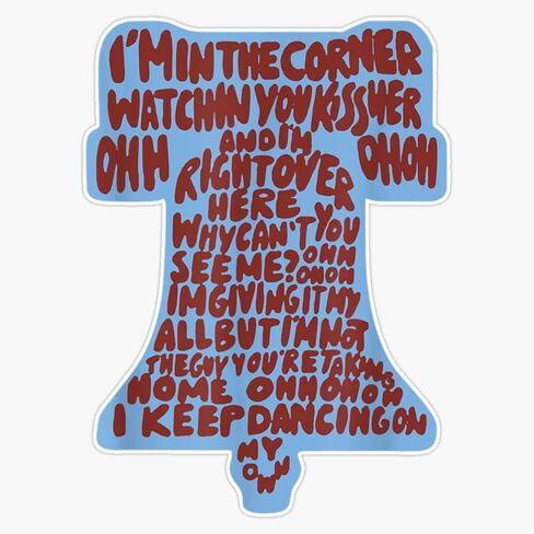 Magnet I Keep Dani Keep Dancing On My Own Philly Philadelphia Men Women Kids Cing On My Own Philly Philadelphia Men Women Kids Magnet Vinyl Decal Sticker 5" in Saudi Arabia