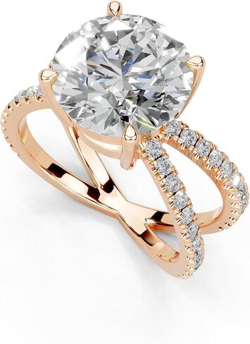 1-3 قيراط 14 كيلو 18 كيلو بايت بلاتينيوم الأميرة قطع 4 خاتم مختبر Prong Solitaire الماس ، المشاركة ، الذكرى السنوية ، حفل زفاف ، معتمد من IGI ، حلقات الوعد للنساء (1-3 CT ، F-G Color ، VS1-VS2 Clarity) in Kuwait