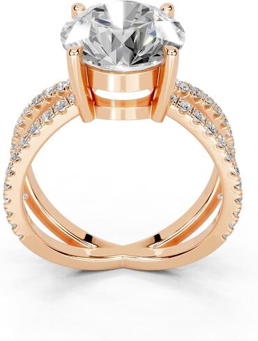 1-3 قيراط 14 كيلو 18 كيلو بايت بلاتينيوم الأميرة قطع 4 خاتم مختبر Prong Solitaire الماس ، المشاركة ، الذكرى السنوية ، حفل زفاف ، معتمد من IGI ، حلقات الوعد للنساء (1-3 CT ، F-G Color ، VS1-VS2 Clarity) in Kuwait