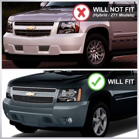 74224444569579 متوافق مع 2007-2013 Chevy Avalanche / 2007-2014 Tahoe Suburban Glossy Black Mesh Grille Grille تصميم 1 قطعة تصميم in Saudi Arabia
