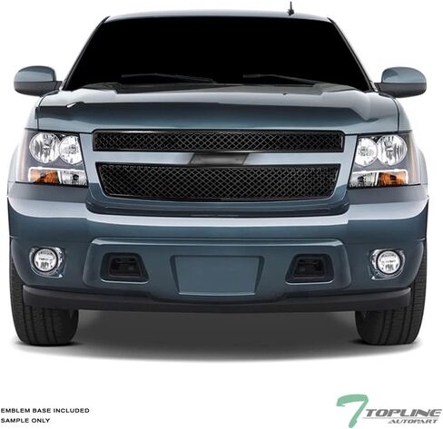 74224444569579 متوافق مع 2007-2013 Chevy Avalanche / 2007-2014 Tahoe Suburban Glossy Black Mesh Grille Grille تصميم 1 قطعة تصميم in Saudi Arabia