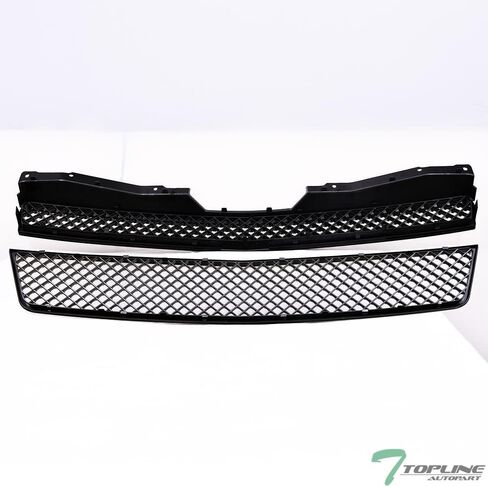 74224444569579 متوافق مع 2007-2013 Chevy Avalanche / 2007-2014 Tahoe Suburban Glossy Black Mesh Grille Grille تصميم 1 قطعة تصميم in Saudi Arabia