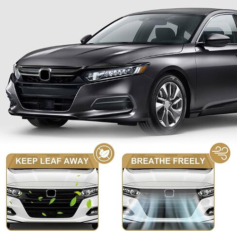 PartsFlow Front Bumper Grille Upper Grill With Trim Glossy Black Sport Style For 2018 2019 2020 Honda Accord in Saudi Arabia
