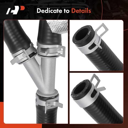 A-Premium Water Inlet HVAC HOSE HOSE LINE ASSEMBLY مع المشابك ، والأكمام الواقية المرفقة والسخان الإضافي المتوافق مع Ford Explorer & Mercury Mountainment ، 2006 2007 2008 2010 in Kuwait