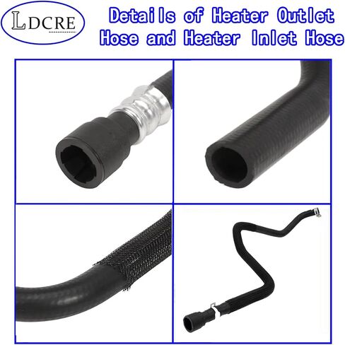 Heater Outlet Hose and Heater Inlet Hose Compatible with 2018 Chevy Cheyenne, 2014-2018 Silverado 1500 and 2500, 2014-2019 Sierra 1500, 2019 Sierra 1500 Limited, 23126443 23126442 in Saudi Arabia
