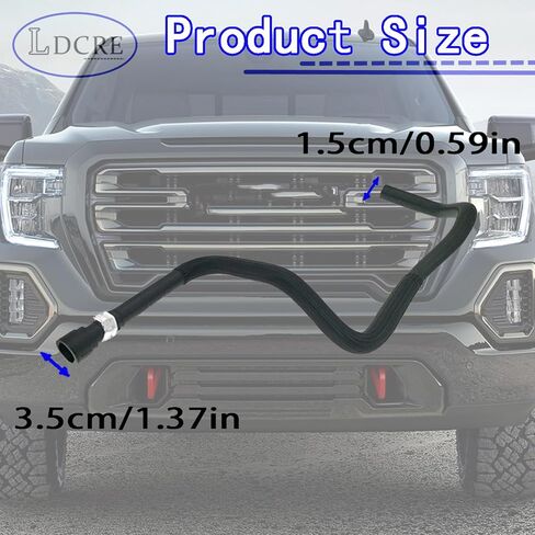 Heater Outlet Hose and Heater Inlet Hose Compatible with 2018 Chevy Cheyenne, 2014-2018 Silverado 1500 and 2500, 2014-2019 Sierra 1500, 2019 Sierra 1500 Limited, 23126443 23126442 in Saudi Arabia
