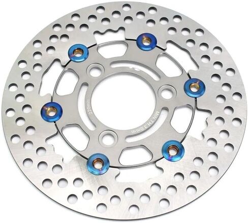 Motorcycle Brake Disc Motorcycle Floating Disk Rotor Brake Caliper For Y&AMAHA For H&ONDA Universal 3 Hole Front Rear Wheel Scooters Disc Brake 220mm(Red 220mm) in Saudi Arabia