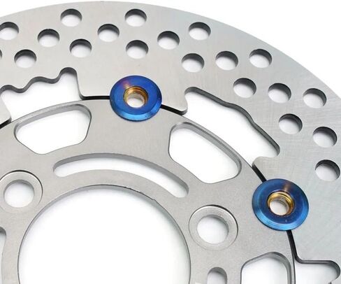 Motorcycle Brake Disc Motorcycle Floating Disk Rotor Brake Caliper For Y&AMAHA For H&ONDA Universal 3 Hole Front Rear Wheel Scooters Disc Brake 220mm(Red 220mm) in Saudi Arabia