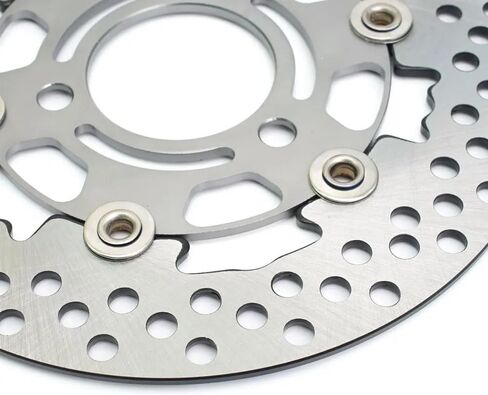 Motorcycle Brake Disc Motorcycle Floating Disk Rotor Brake Caliper For Y&AMAHA For H&ONDA Universal 3 Hole Front Rear Wheel Scooters Disc Brake 220mm(Red 220mm) in Saudi Arabia