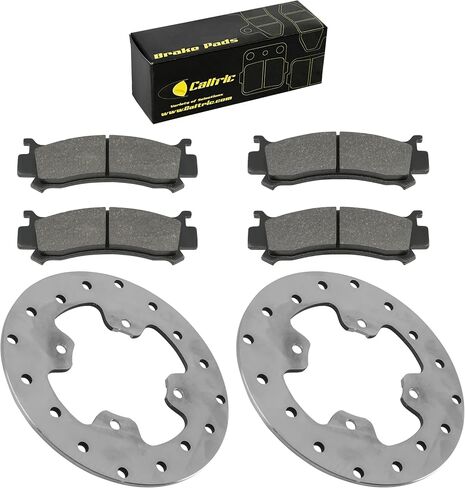 Caltric Front Brake Discs and Pads Compatible with Honda Pioneer 1000 SXS1000M3 2016-2022 / Pioneer 1000-5 SXS1000M5 2016-2022 in Saudi Arabia