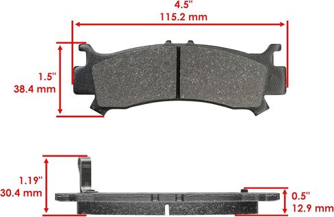 Caltric Front Brake Discs and Pads Compatible with Honda Pioneer 1000 SXS1000M3 2016-2022 / Pioneer 1000-5 SXS1000M5 2016-2022 in Saudi Arabia