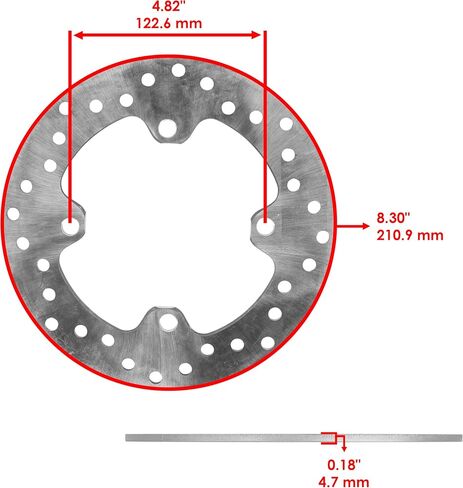 Caltric Front Brake Discs and Pads Compatible with Honda Pioneer 1000 SXS1000M3 2016-2022 / Pioneer 1000-5 SXS1000M5 2016-2022 in Saudi Arabia