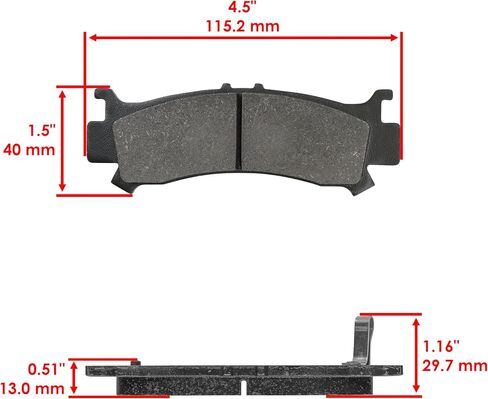 Caltric Front Brake Discs and Pads Compatible with Honda Pioneer 1000 SXS1000M3 2016-2022 / Pioneer 1000-5 SXS1000M5 2016-2022 in Saudi Arabia